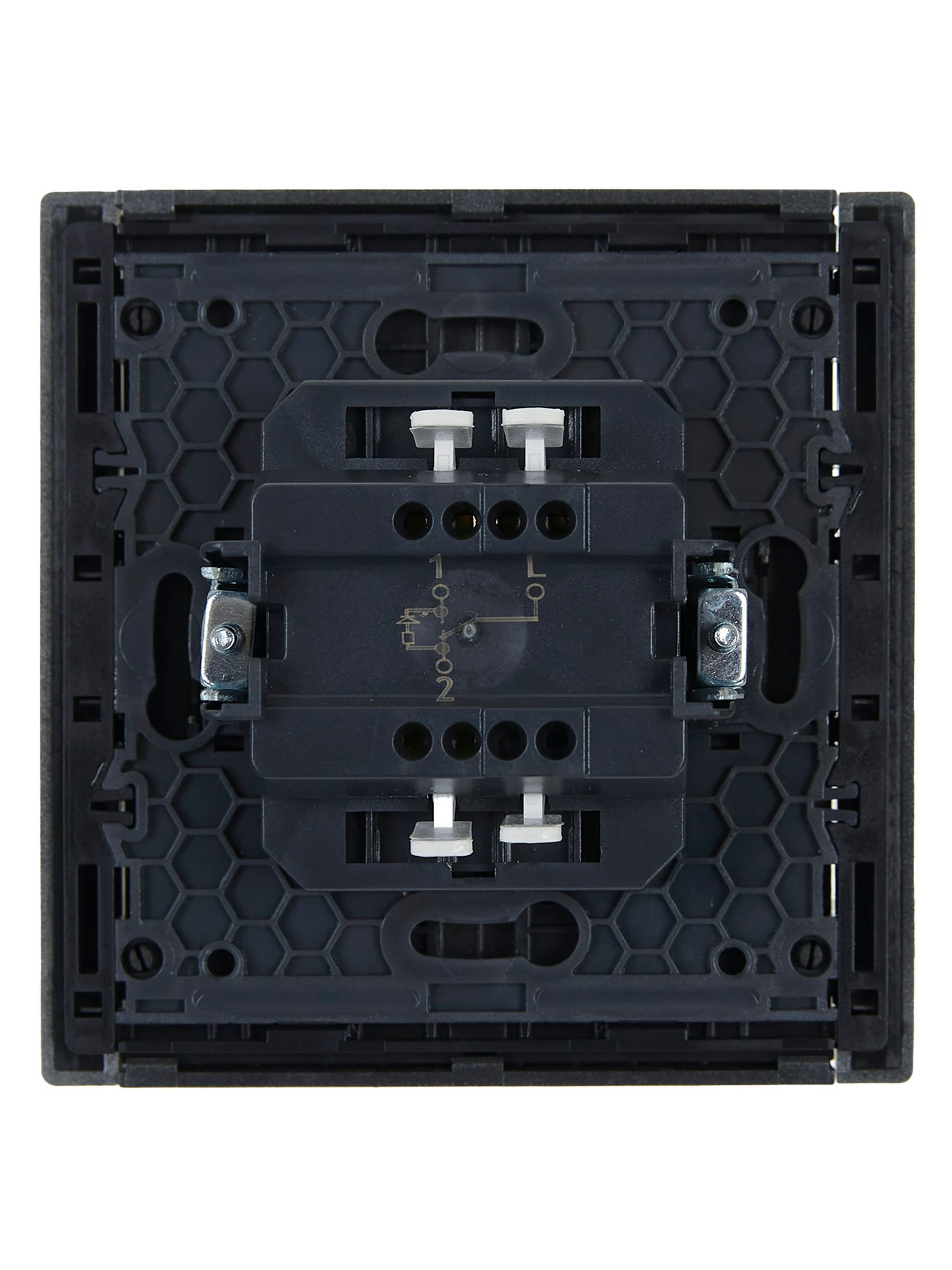 FORTE&PIANO Выключатель 1-клавишный проходной с индикацией 10А FP504 сталь IEK - Фото 6