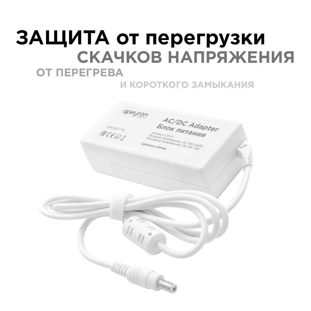 Блок Питания 12В, 72 Вт, IP44, 6А - Фото 8