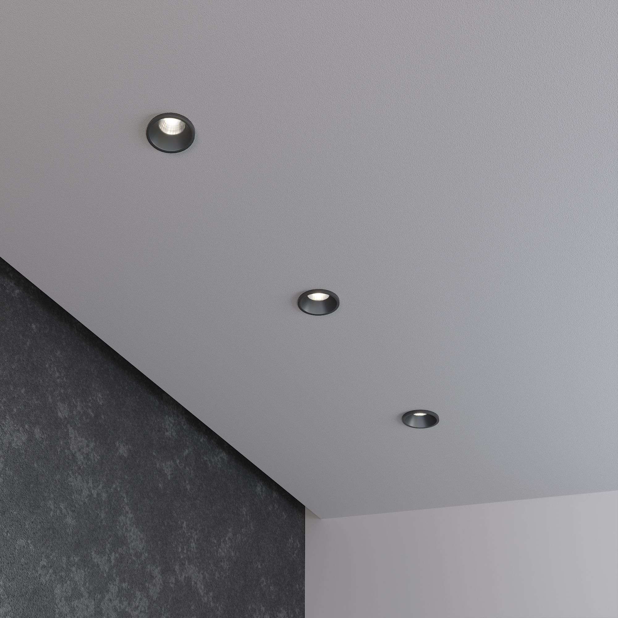 Светильник светодиодный встраиваемый точечный 15269/LED черный Elektrostandard - Фото 3