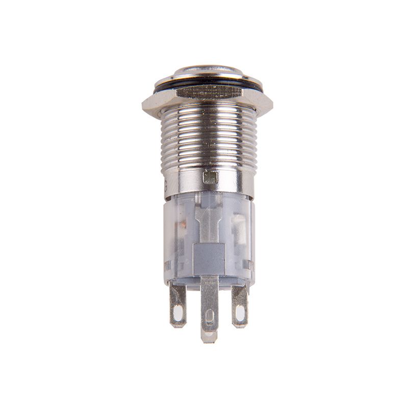 Кнопка  антивандальная Ø16 250В Б/Фикс (5с) (ON)-OFF/(OFF)-ON зеленая  REXANT - Фото 2