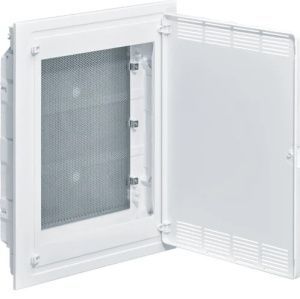 Щит cкрытой установки  Multimedia (507х426х72), IP-40 // Hager - Golf (Белая дверь с перфорацией) VF318PZF
