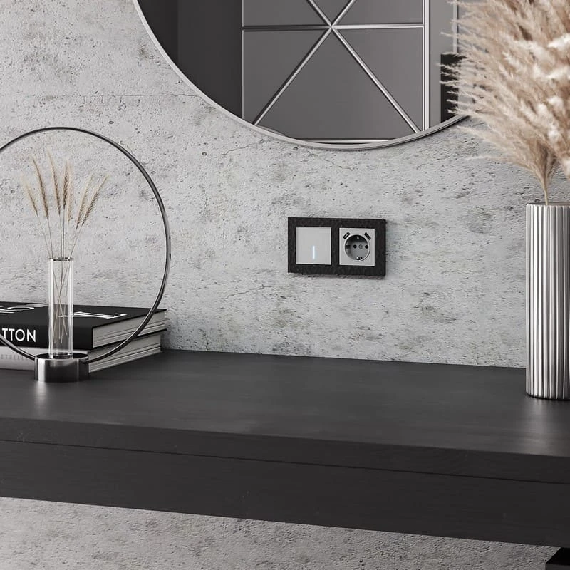 Розетка с заземлением, шторками и USB тип A+C (серебряный) Werkel - Фото 12