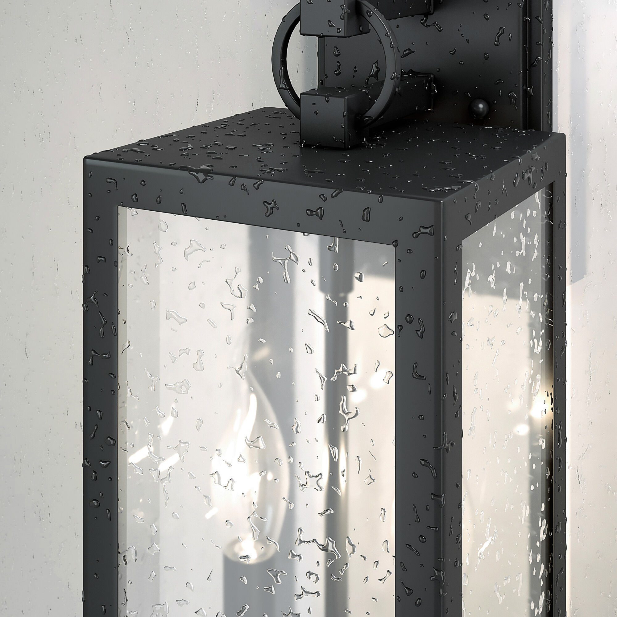 Светильник уличный настенный Candle D 35150/D черный Elektrostandard - Фото 2