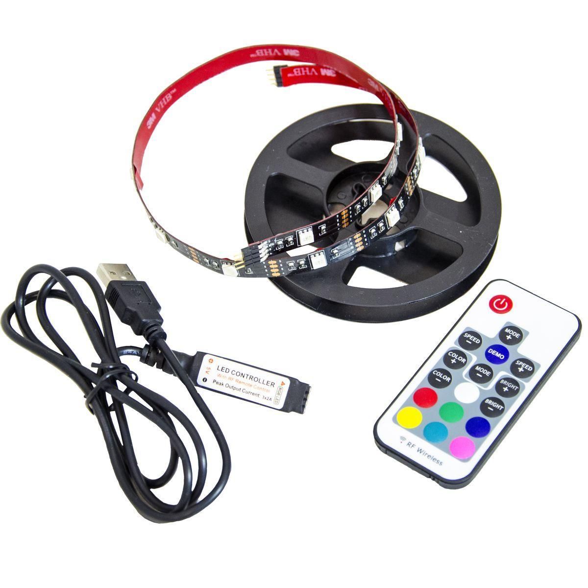 Комплект светодиодной ленты (ТВ подсветка) smd5050 30д/м 5В IP20 0,5м RGB Apeyron