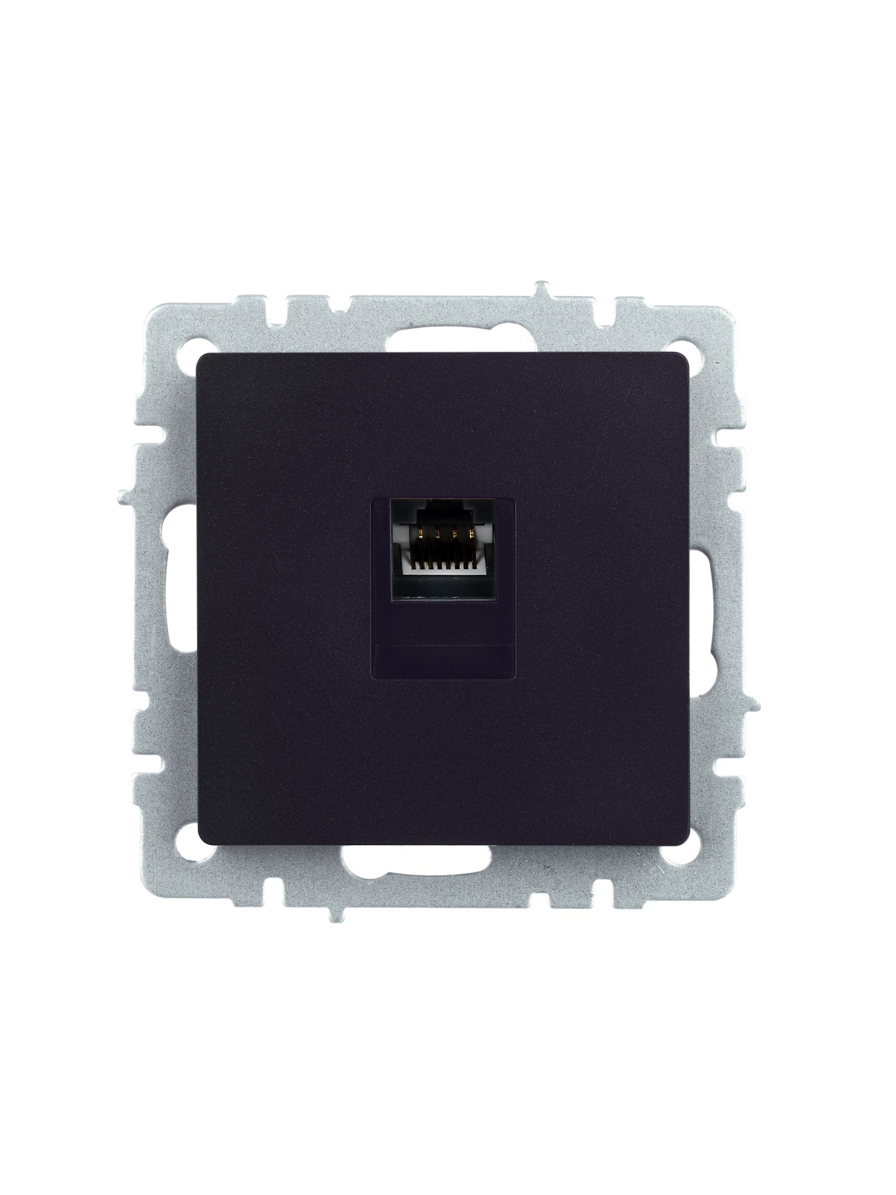 BRITE Розетка компьютерная RJ45 кат.5E РК10-БрЧ черный IEK - Фото 8