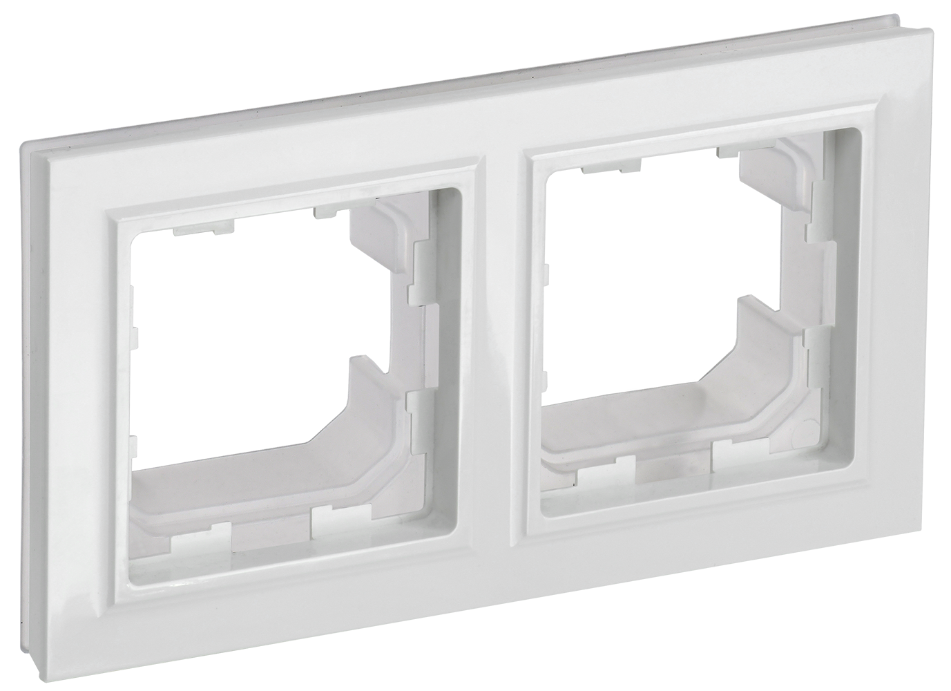 BRITE Рамка 2-местная IP44 РУ-2-БрБ-44 белый IEK