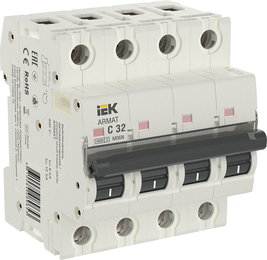ARMAT Автоматический выключатель M06N 4P C 32А IEK