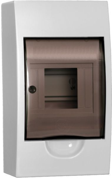 Корпус пластиковый ЩРН-П-4 черная прозрачная дверь IP41 GENERICA