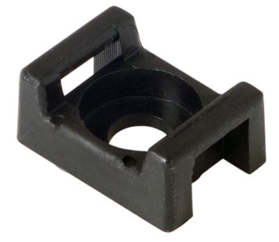 Площадка для крепления стяжки 22x16х4 мм, черная (100 шт/уп) REXANT - Фото 2