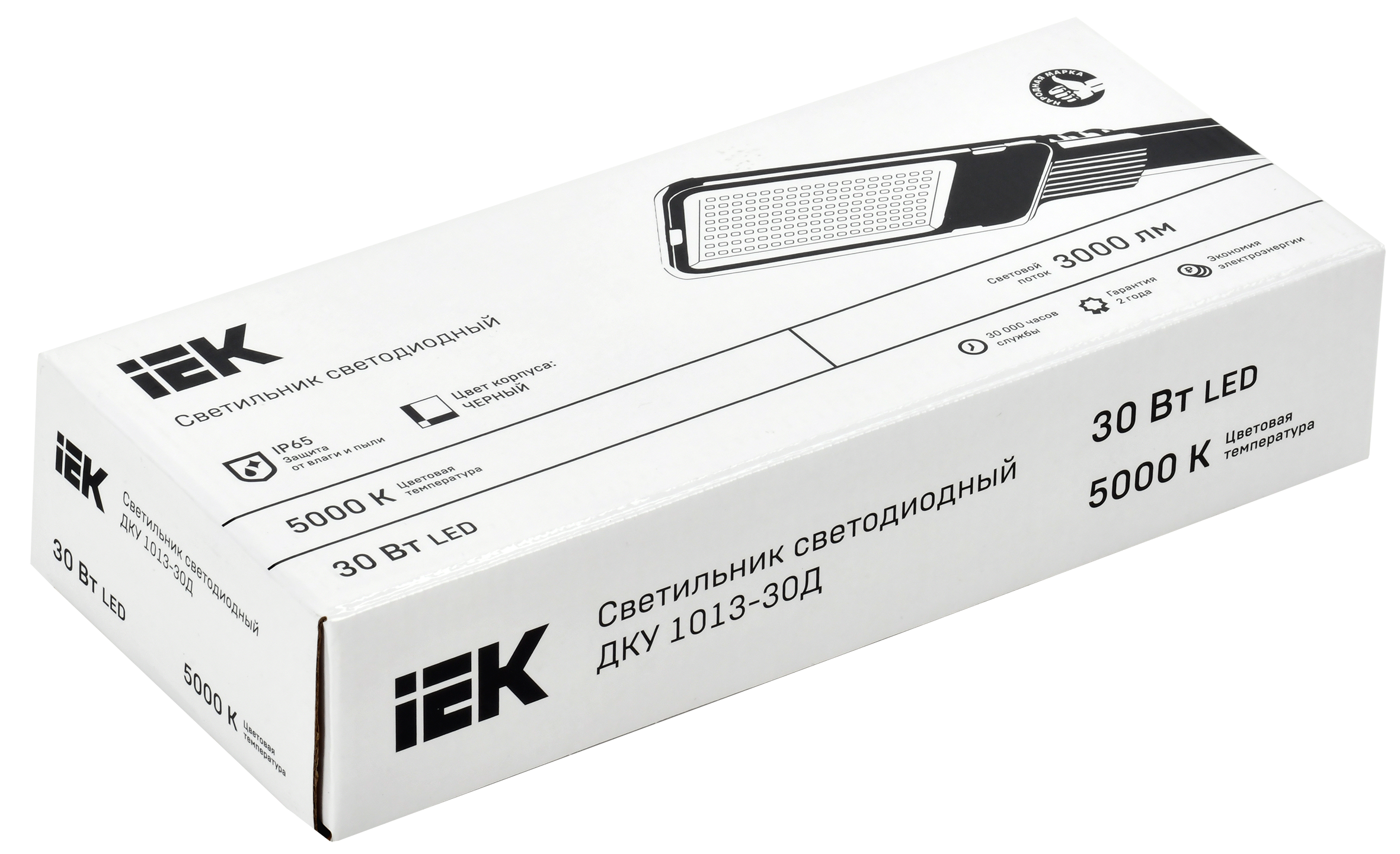Светильник светодиодный консольный ДКУ 1013-30Д 5000К IP65 IEK - Фото 2