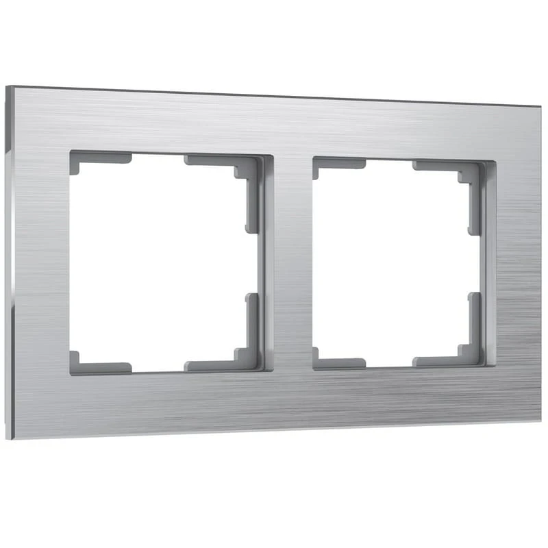 Рамка на 2 поста Aluminium (алюминий) Werkel
