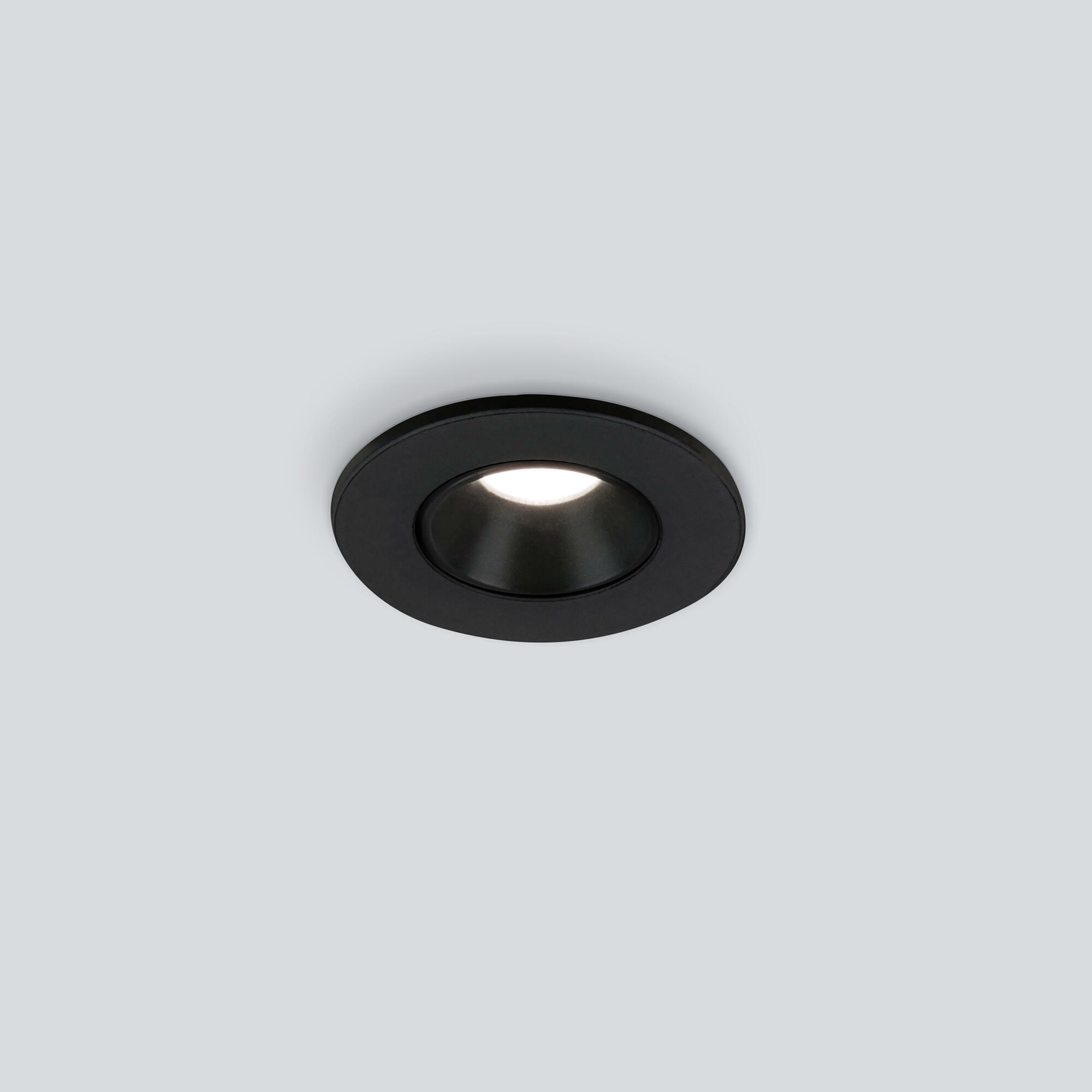 Светильник светодиодный встраиваемый точечный 25025/LED 3W 4200K BK черный Elektrostandard