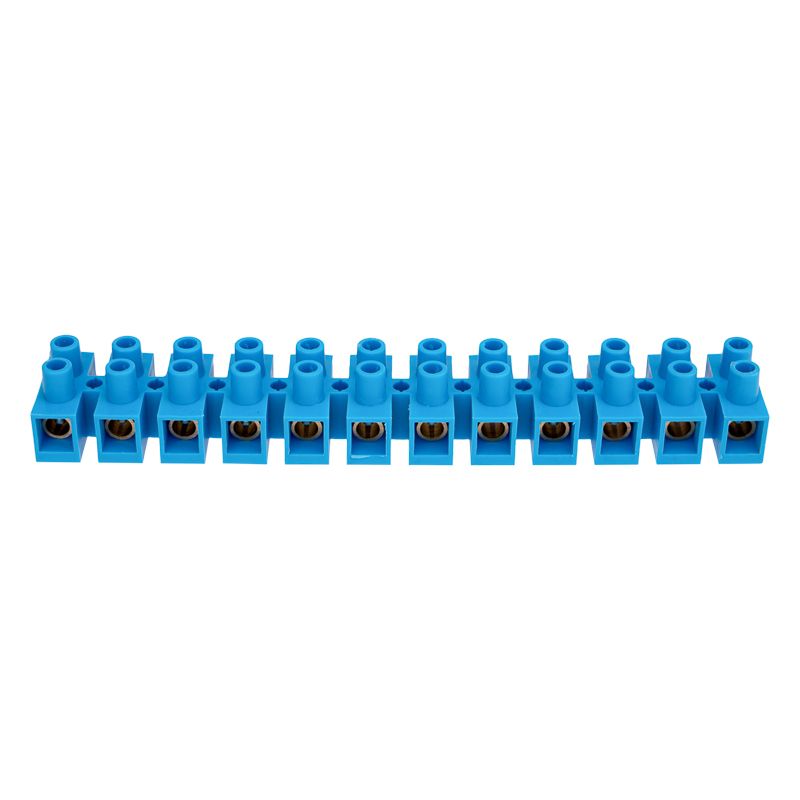 Клеммная винтовая колодка KВ-40 25-40, ток 100 A, полипропилен синий REXANT (10 шт./уп.) - Фото 3