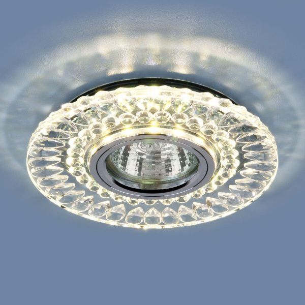 Точечный светодиодный светильник 2197 MR16 CL/SL прозрачный/серебро Elektrostandard