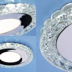 Светильник светодиодный точечный с LED подсветкой 9909 LED 8W CL прозрачный Elektrostandard