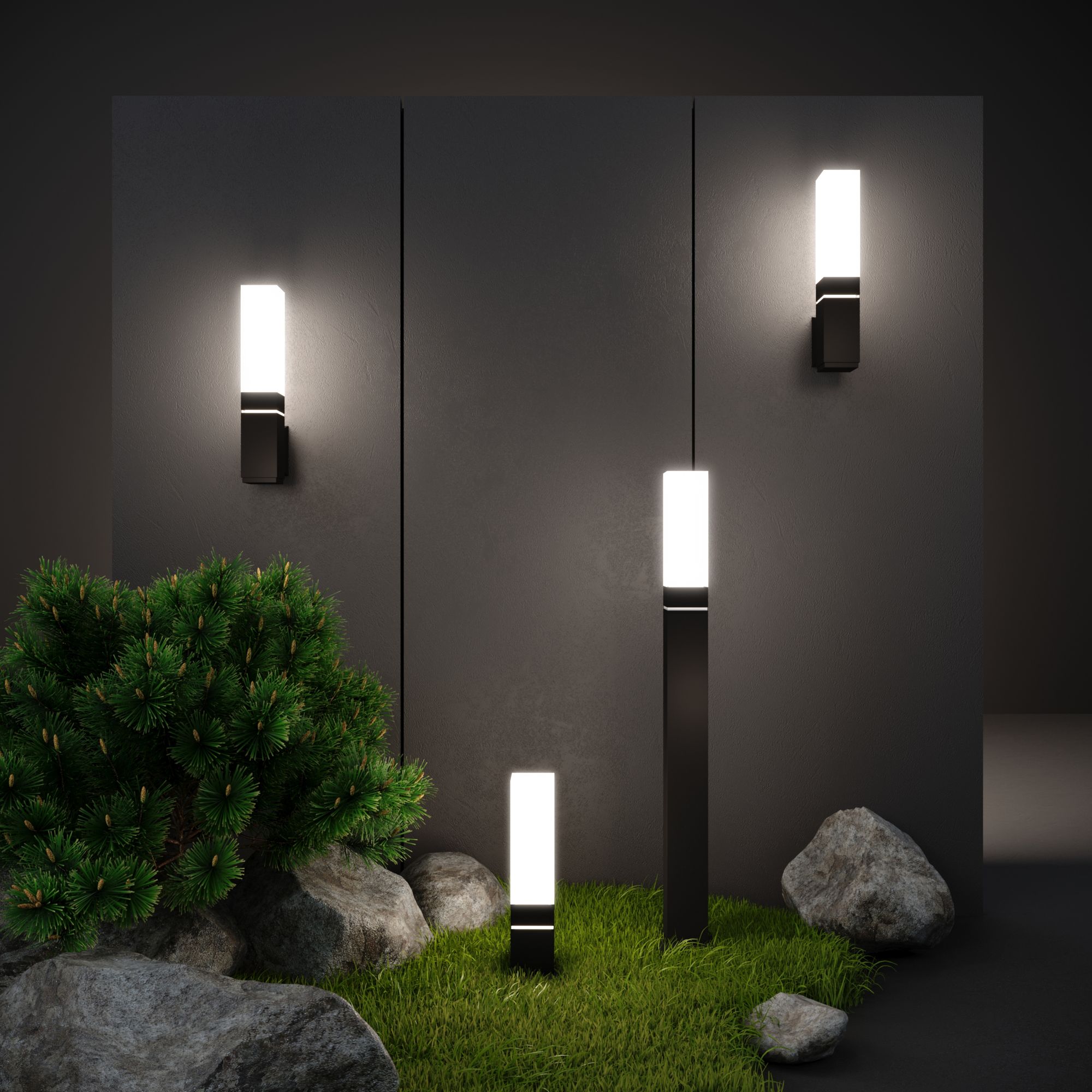 Светильник светодиодный ландшафтный Чёрный IP54 1537 TECHNO LED Elektrostandard - Фото 2