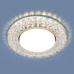 Светильник точечный с LED подсветкой 3029 GX53 CL прозрачный Elektrostandard