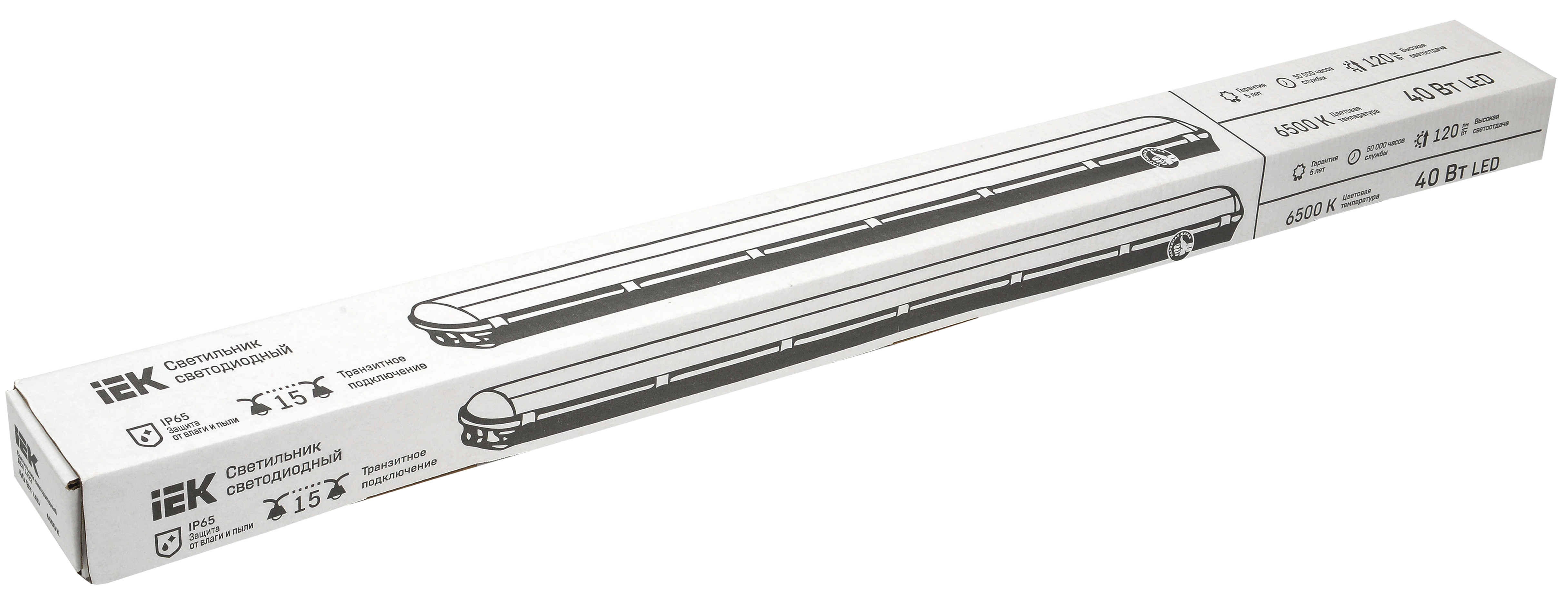 LIGHTING PRO Светильник ДСП 1422 40Вт 6500К IP65 1200мм IEK - Фото 2