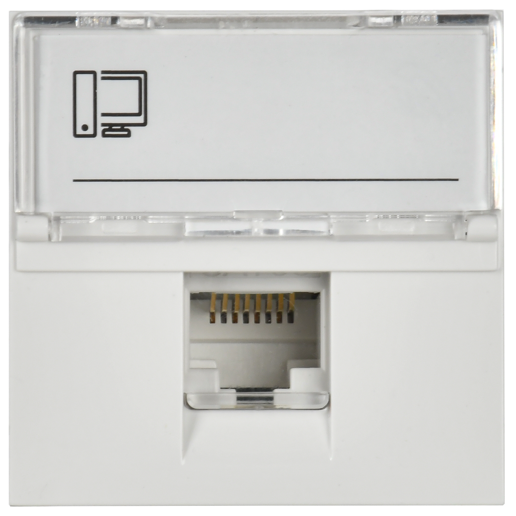 Розетка компьютерная РКИ-20-00-П RJ-45 UTP кат.5e (на 2 модуля) ПРАЙМЕР белая IEK - Фото 5