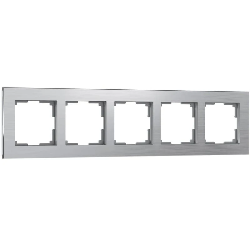 Рамка на 5 постов Aluminium (алюминий) Werkel