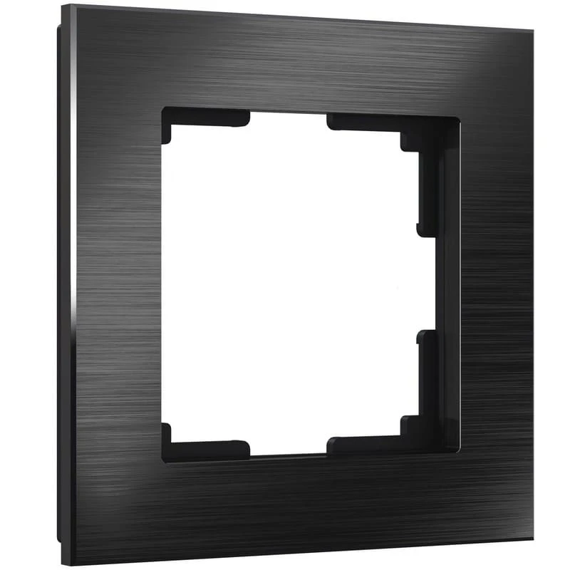 Рамка на 1 пост Aluminium (черный алюминий) Werkel