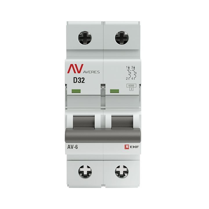 AV-6 4P 25A (D) 6kA EKF AVERES