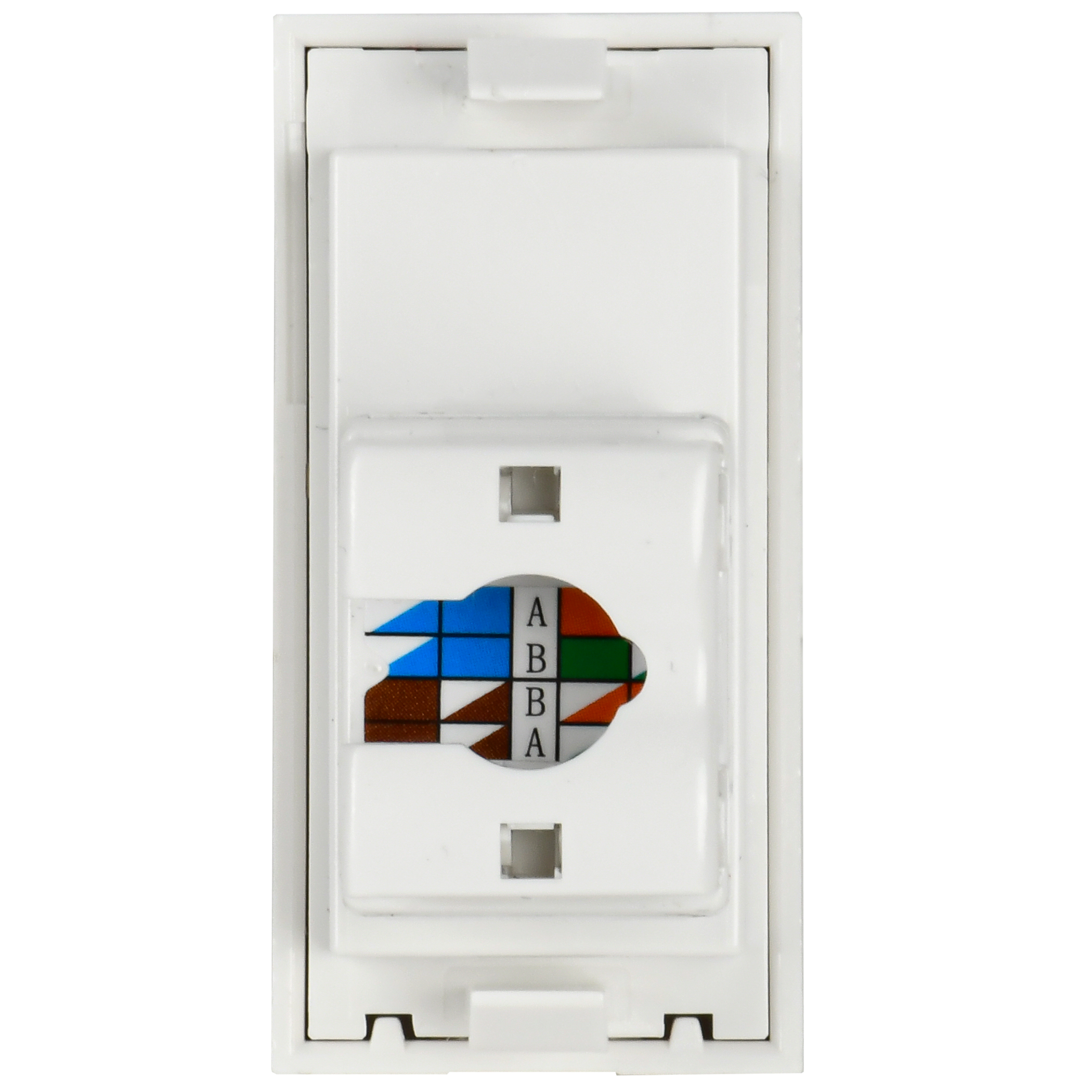 Розетка компьютерная РКИ-10-00-П RJ-45 UTP кат.5e (на 1 модуль) ПРАЙМЕР белая IEK - Фото 3