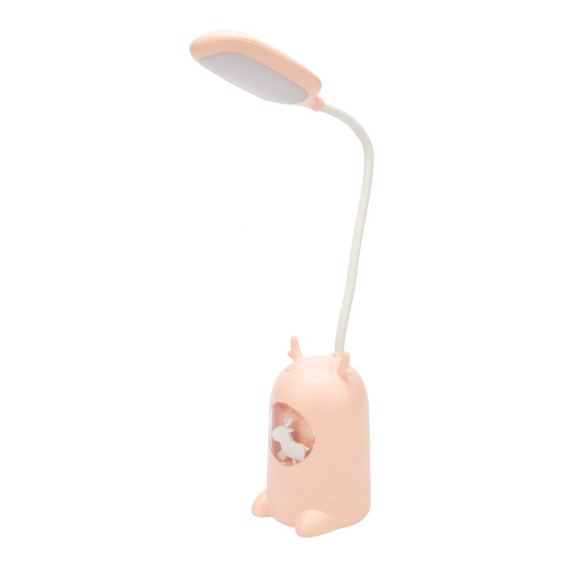 Светильник настольный REXANT Click Lite с ночником на основании, LED, 6 Вт, 4000 К, RGB-динамика, диммируемый 3 ступени, заряжаемый (автономный режим 