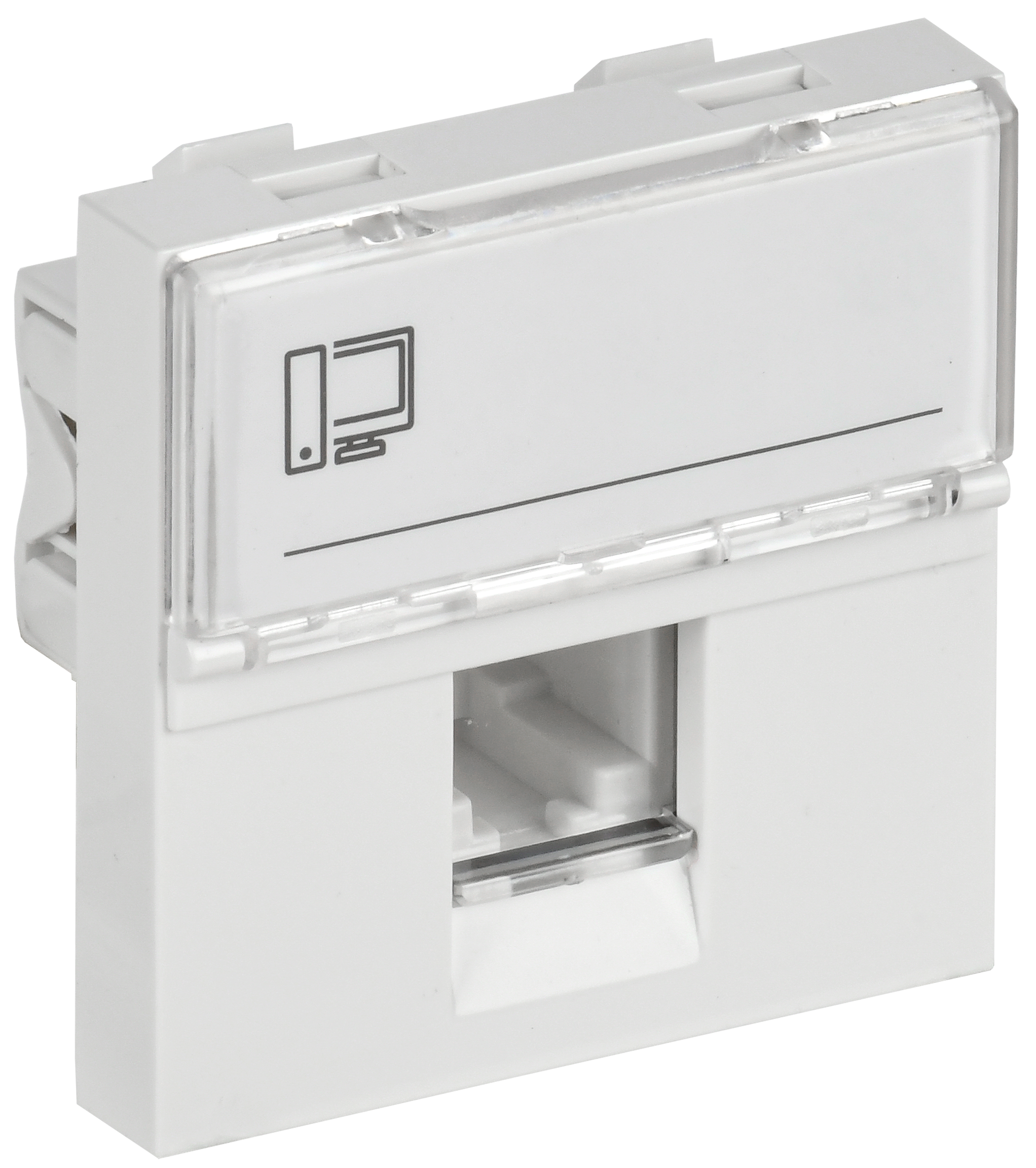 PRIMER РКИ-20-00-П-6 Розетка компьютерная RJ45 UTP кат.6 (2 модуля) белая IEK