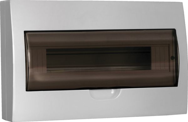 Корпус пластиковый ЩРН-П-18 черная прозрачная дверь IP41 GENERICA