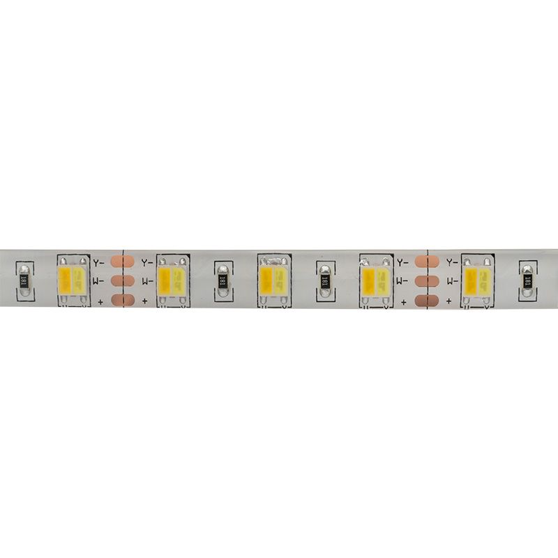 Лента светодиодная 12В, SMD5050, 60 LED/м, 6000К+3000К, 12мм, 5м, IP65 LAMPER - Фото 2