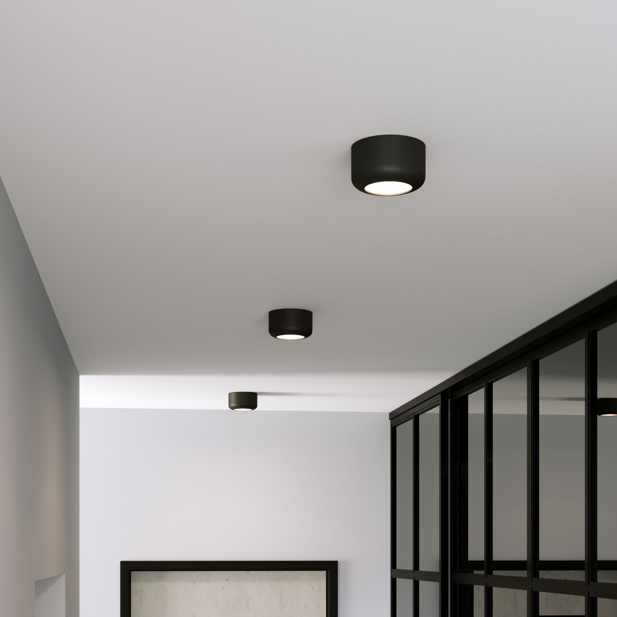 Светильник накладной светодиодный Onde 15W 4000K чёрный 25046/LED Elektrostandard - Фото 3