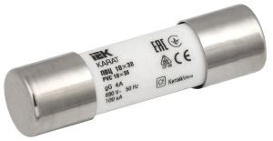 Плавкая вставка цилиндрическая ПВЦ 10х38 4А KARAT IEK