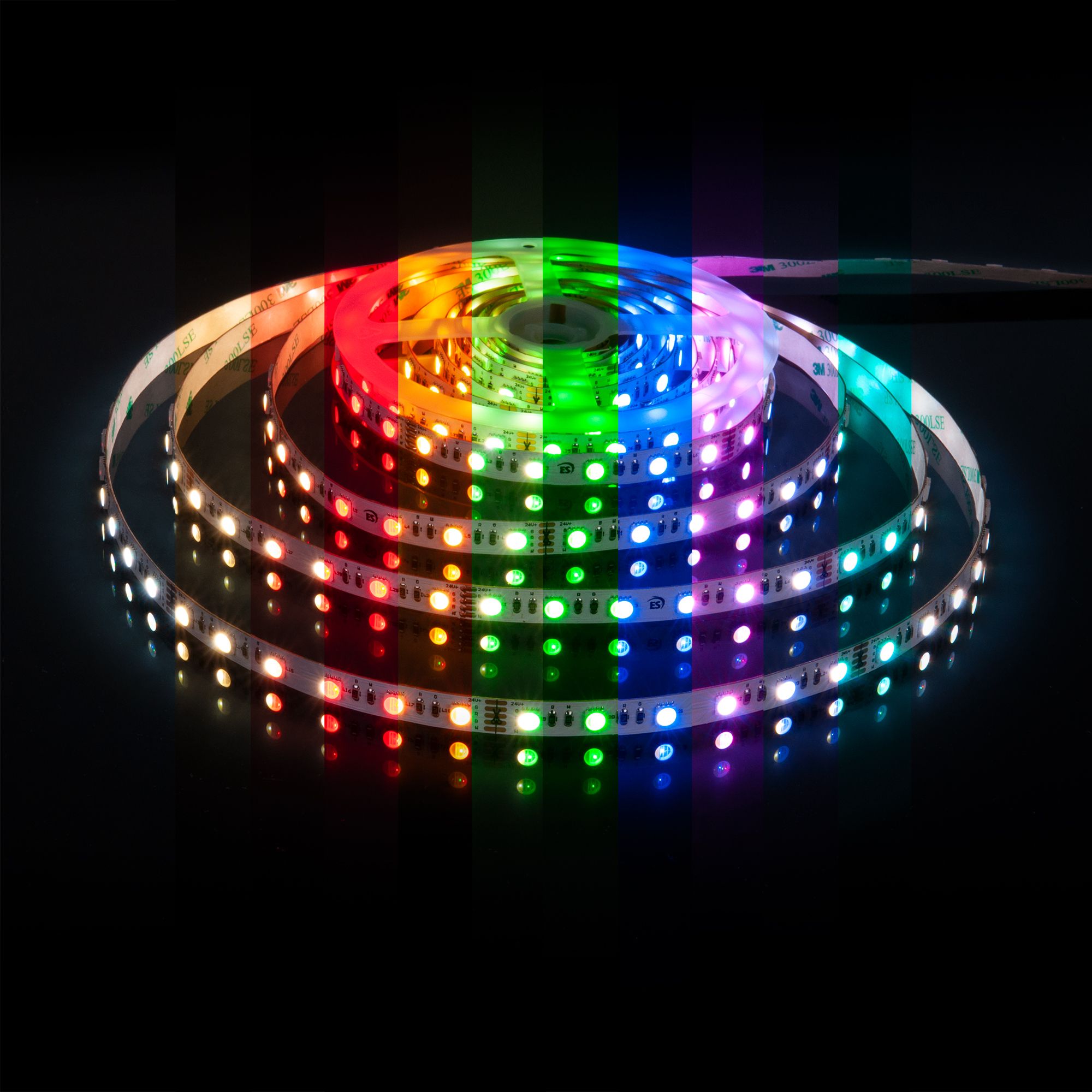 Лента светодиодная 24V 24W 60Led 5050 IP20 MIX RGB/дневной белый, 5м Elektrostandard