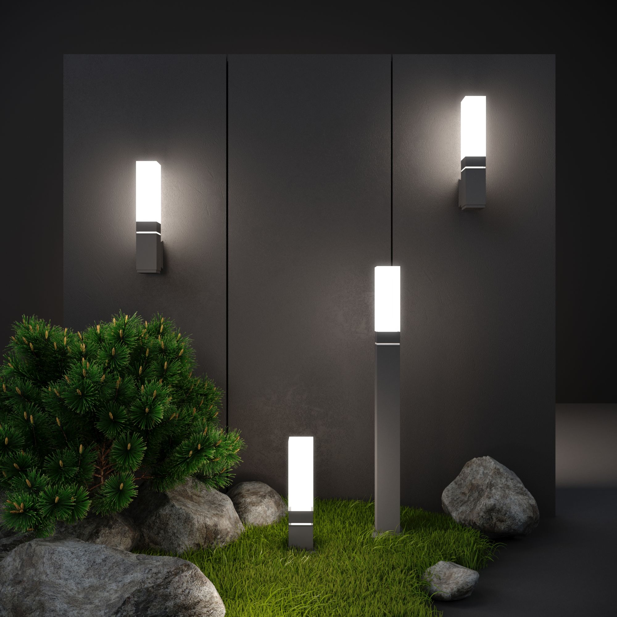 Светильник светодиодный ландшафтный Серый IP54 1537 TECHNO LED Elektrostandard - Фото 2