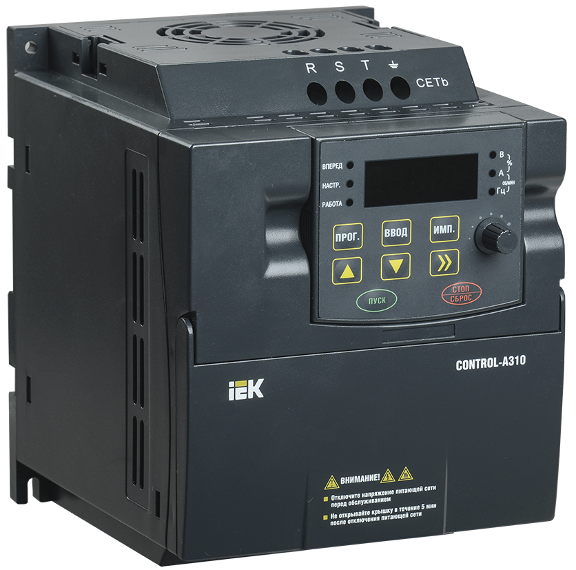 Преобразователь частоты CONTROL-A310 380В 3Ф 0,75кВт 2,3A IEK