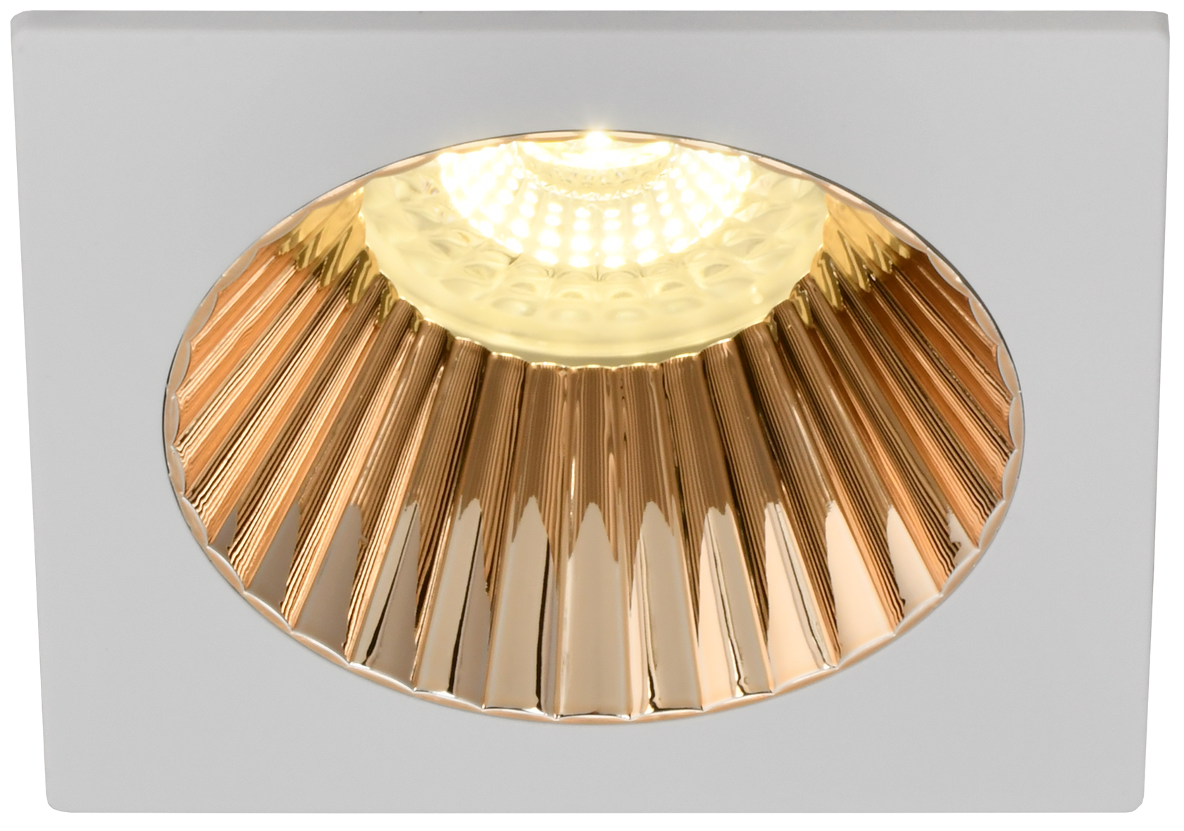 LIGHTING Светильник 4109 встраиваемый поворотный под лампу GU10 белый/золото пластик IEK - Фото 4