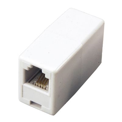 Адаптер телефонный проходной UTP RJ-14 (6P4C), CAT 3 REXANT