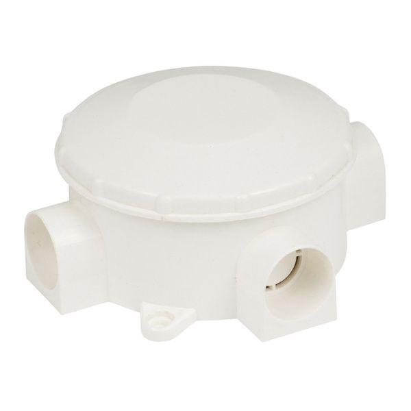 Коробка распределительная КМР-040-040 трехрожковая белая (70х35) EKF