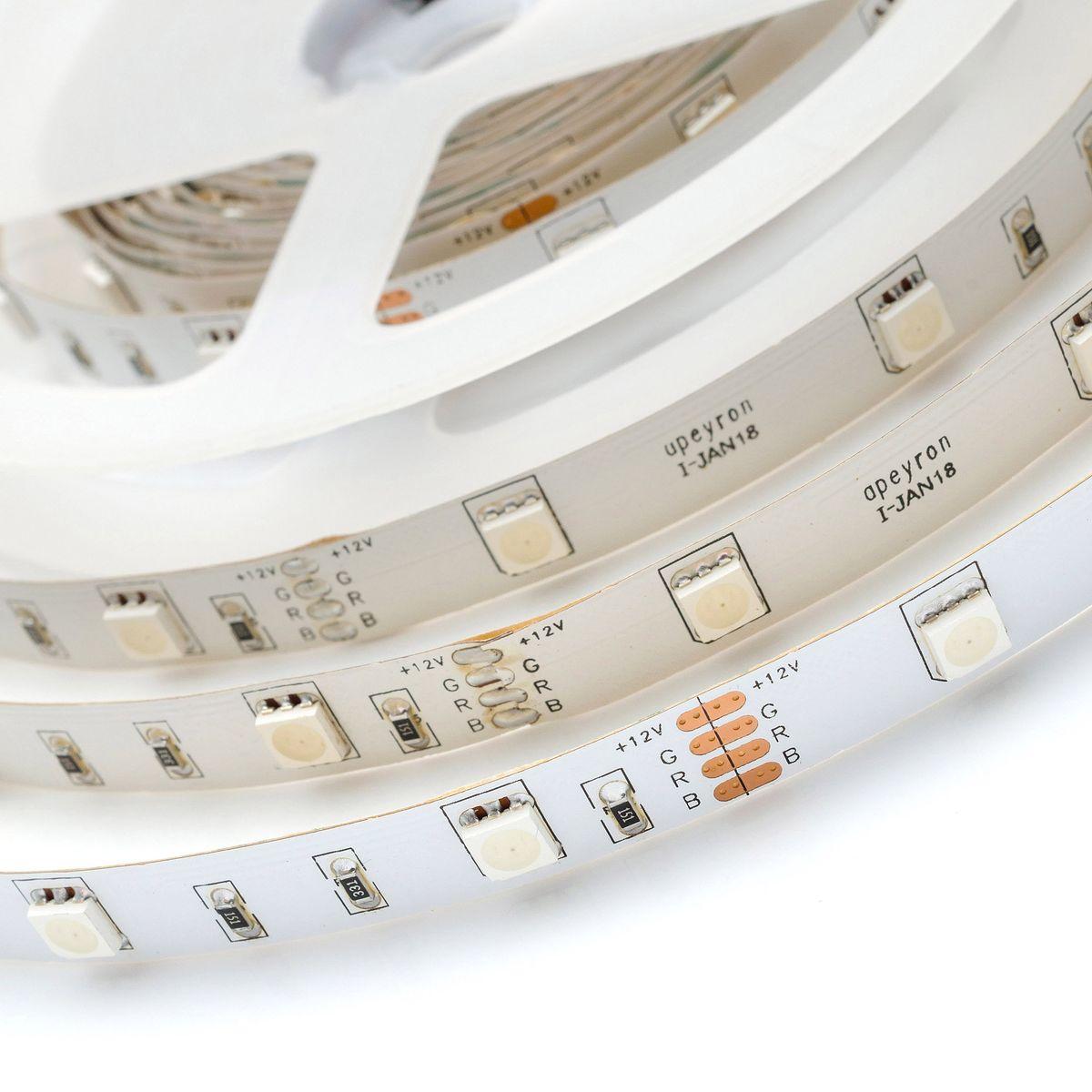Лента светодиодная СТ smd5050 30д/м 12В IP20 5м RGB Apeyron - Фото 7