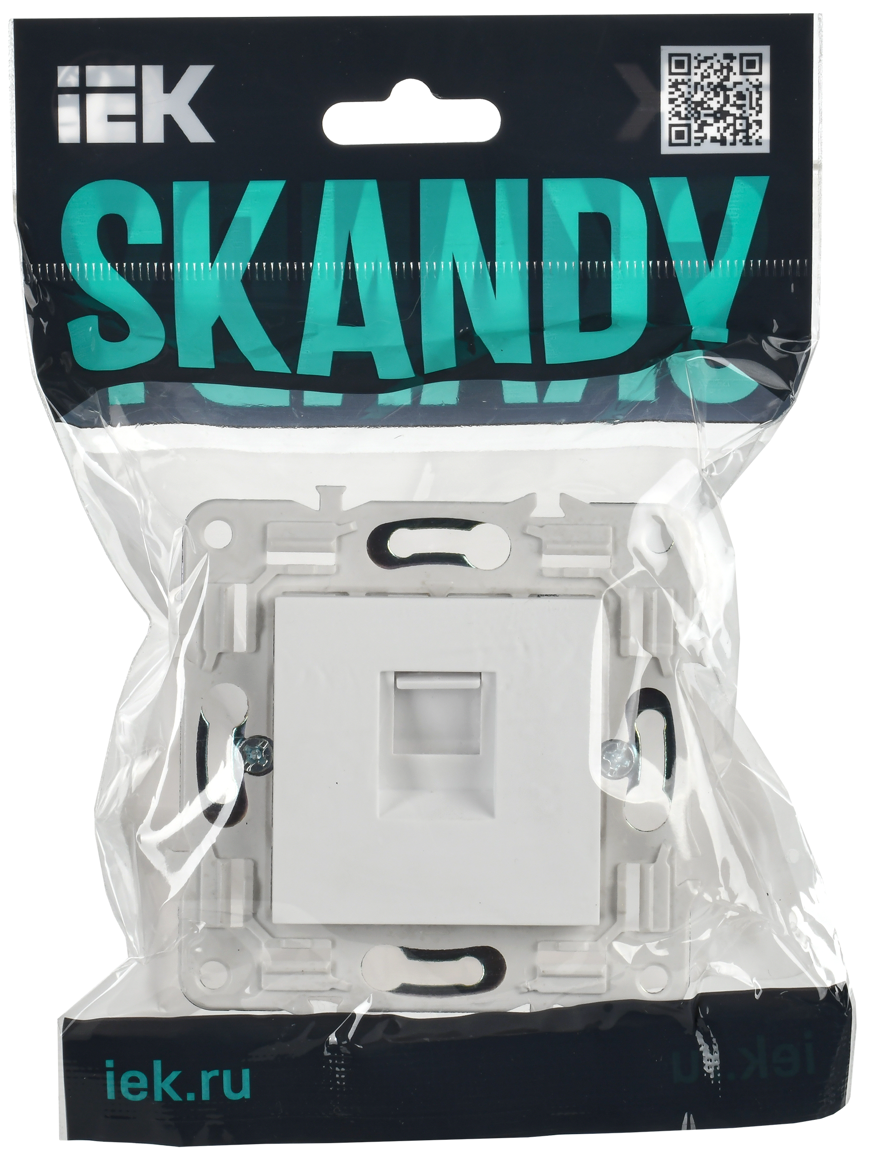 SKANDY Розетка компьютерная RJ45 кат.5E SK-K01W арктический белый IEK - Фото 2
