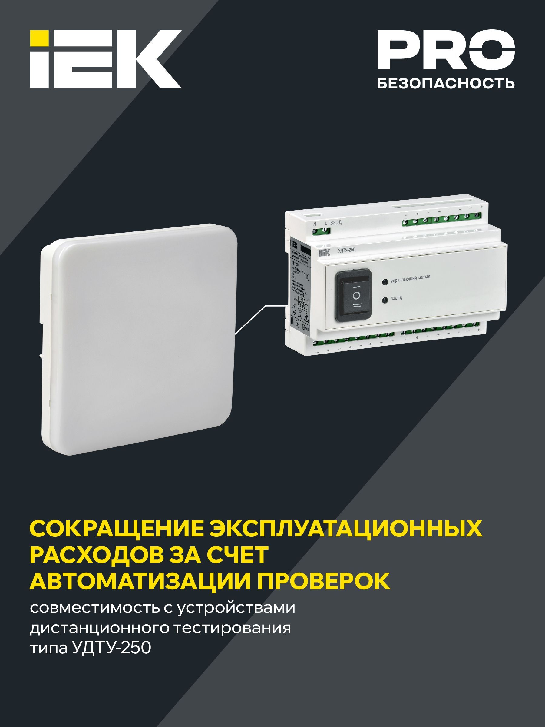 LIGHTING Светильник аварийный ДПА 5000-3 постоянного действия совместим с УДТУ 3ч IP65 IEK - Фото 6