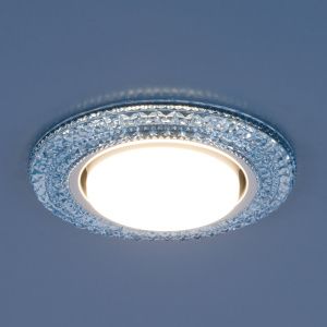 Светильник точечный со светодиодами 3030 GX53 BL синий Elektrostandard - Фото 3