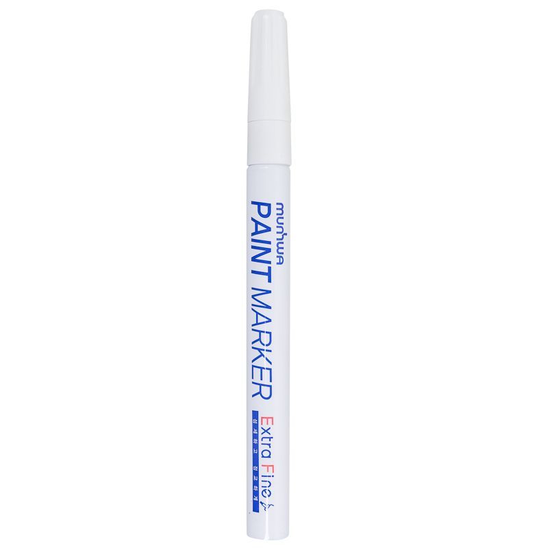 Маркер-краска Extra Fine Paint Marker 1мм, нитрооснова, белый MunHwa 08-7205