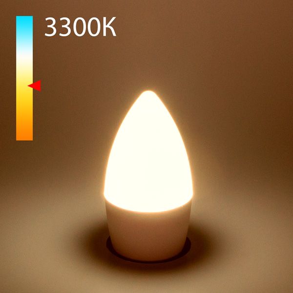 Лампа светодиодная "Свеча" C37 8W 3300K E27 BLE2711 Elektrostandard