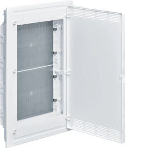 Щит cкрытой установки  Multimedia (652х426х72), IP-40 // Hager - Golf (Белая дверь с перфорацией)