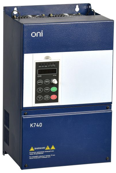 Преобразователь частоты K740 380В 3Ф 11-15кВт 25-32А встроенный тормоз Дроссель Энкодер Profibus ONI