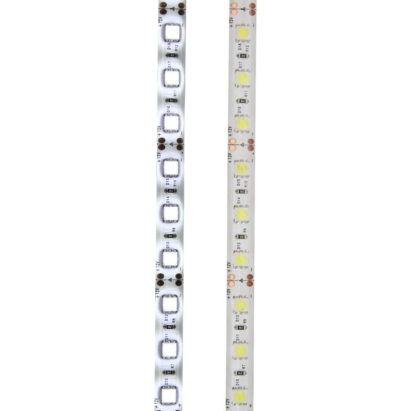 Лента светодиодная 12В, SMD5050, 14,4Вт/м, 60 LED/м, 6500К, 10мм, 5м, IP65 LAMPER - Фото 2