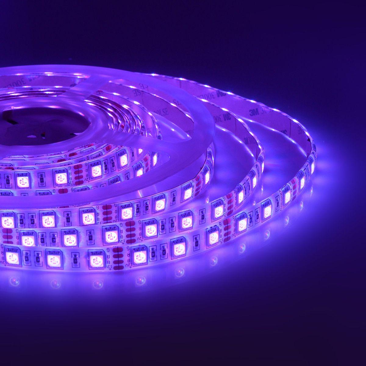 Лента светодиодная СТ smd5050 60д/м 12В IP65 5м RGB Apeyron - Фото 19