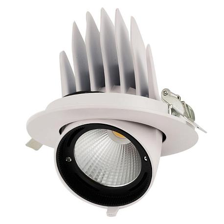 Панель светодиодная встраиваемая круглая PLED DL4 40W 4000K 24° поворот  White  IP40 Jazzway - Фото 2